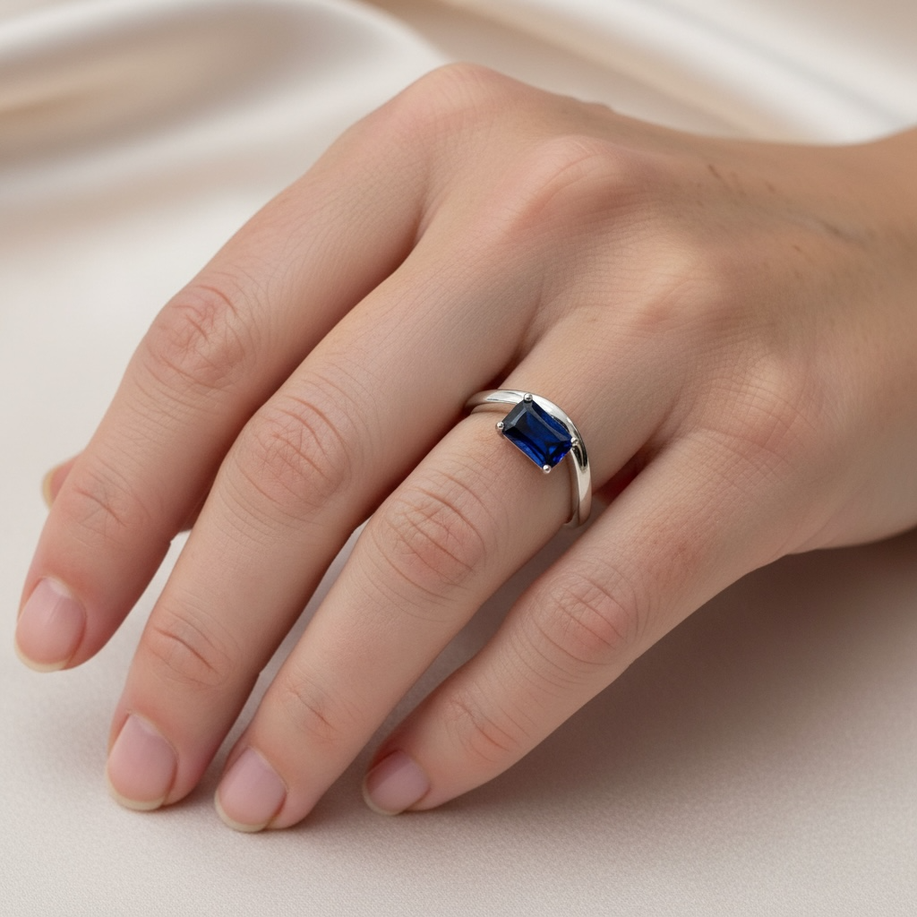 ANILLO WAVY ZAFIRO
