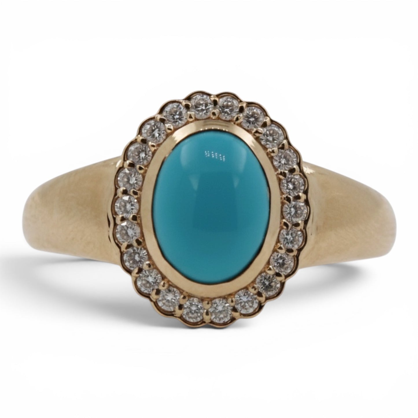 ANILLO OVAL TURQUESA