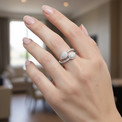 ANILLO DOBLE ENTRELAZADO