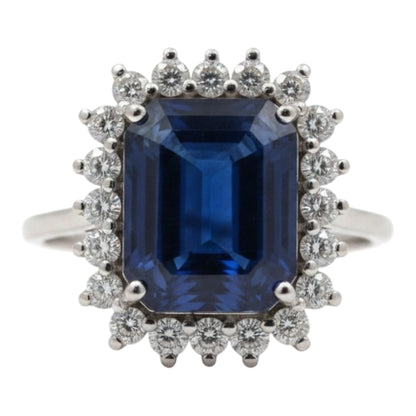 ANILLO RECTANGULAR ZAFIRO