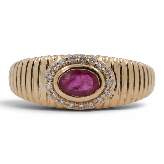 ANILLO ESTRIADO RUBI