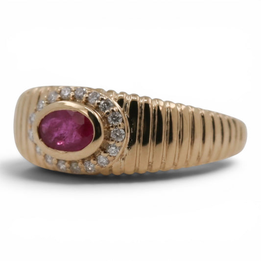 ANILLO ESTRIADO RUBI