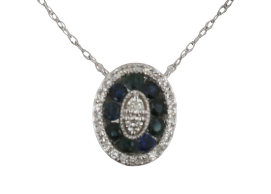 COLLAR OVAL ZAFIRO