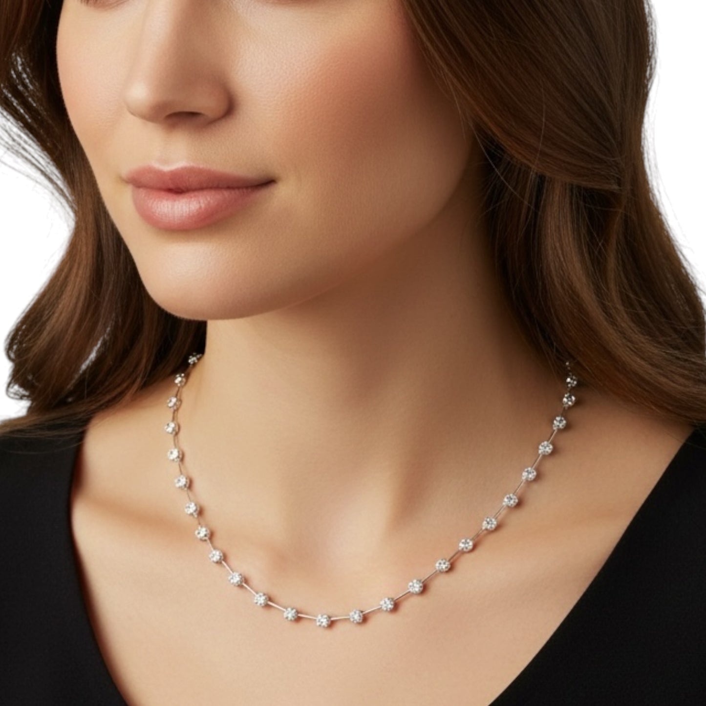 COLLAR BARRAS DIAMANTES