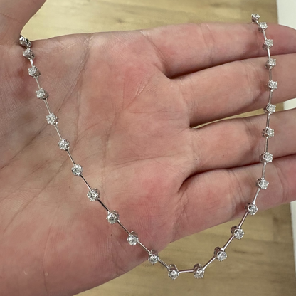 COLLAR BARRAS DIAMANTES