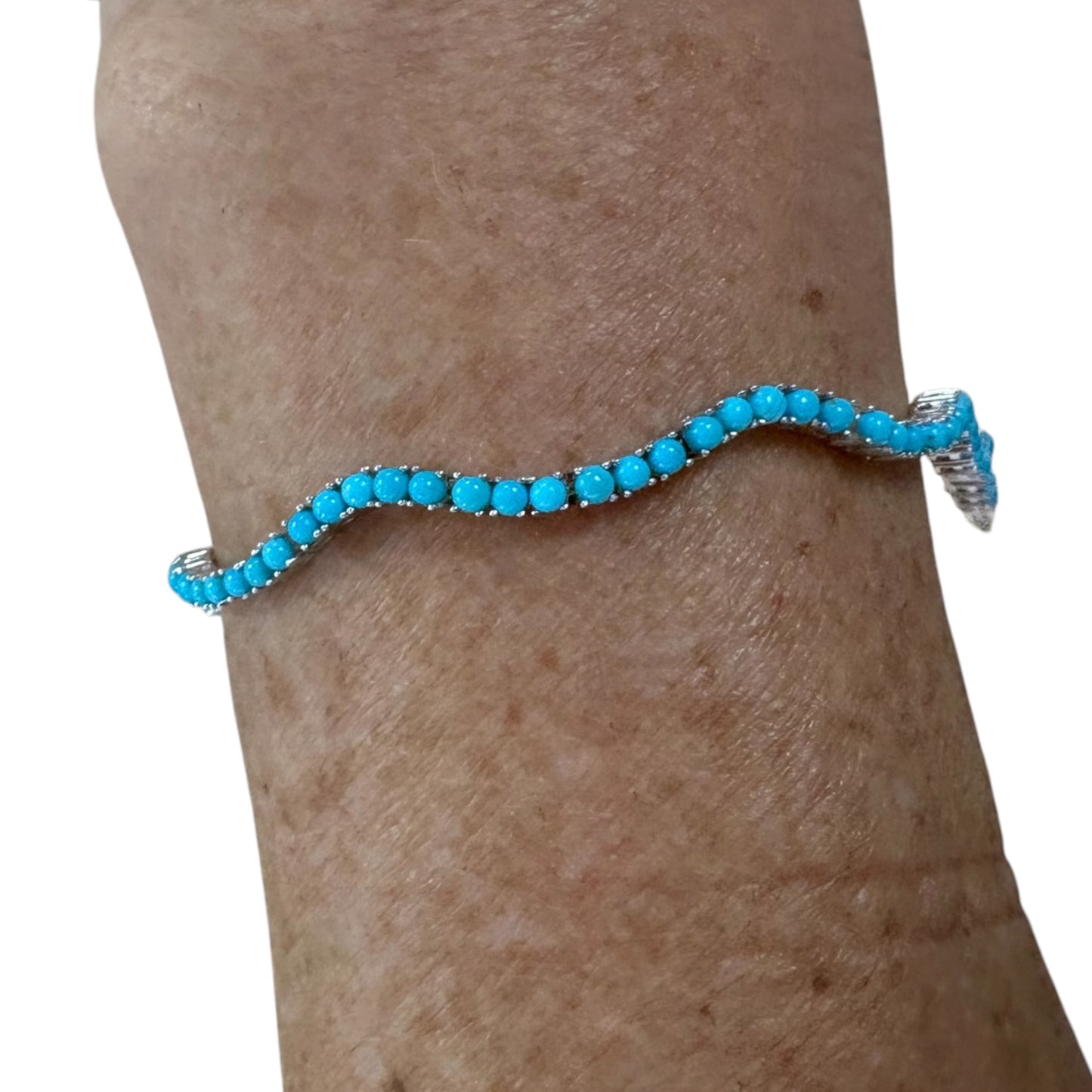 PULSERA WAVY TURQUESAS