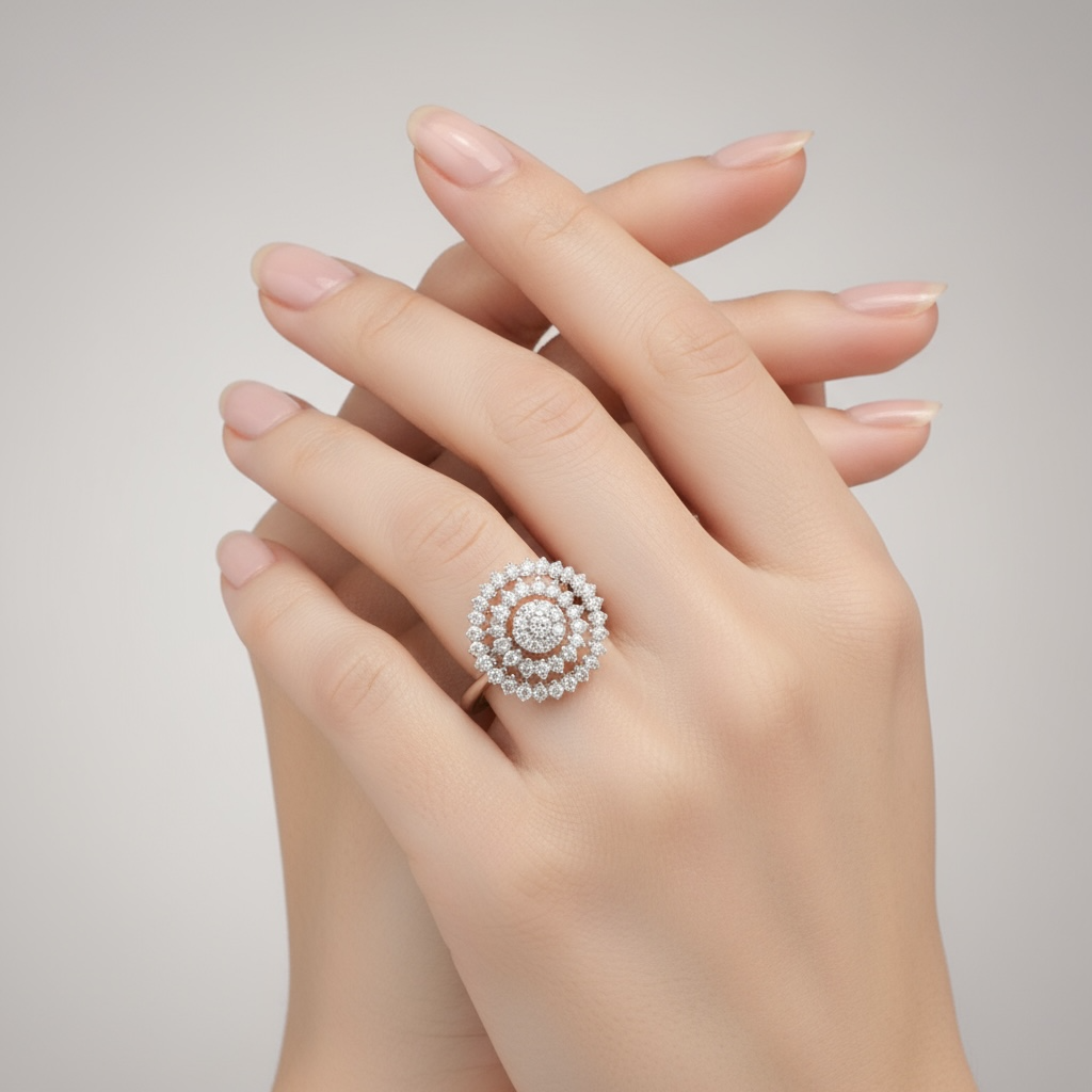 ANILLO FLOR DIAMANTES