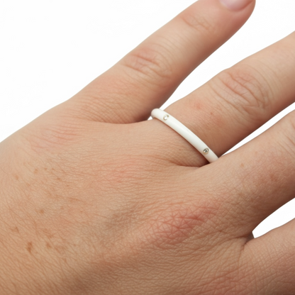 ANILLO ESMALTE BLANCO