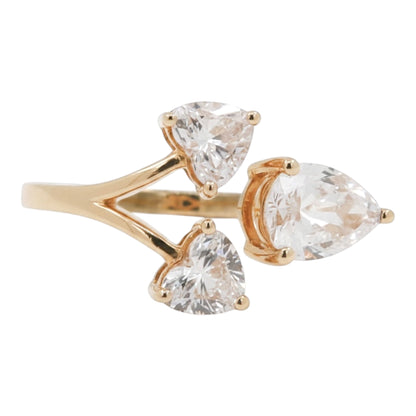 ANILLO TRES DIAMANTES LAB GROWN