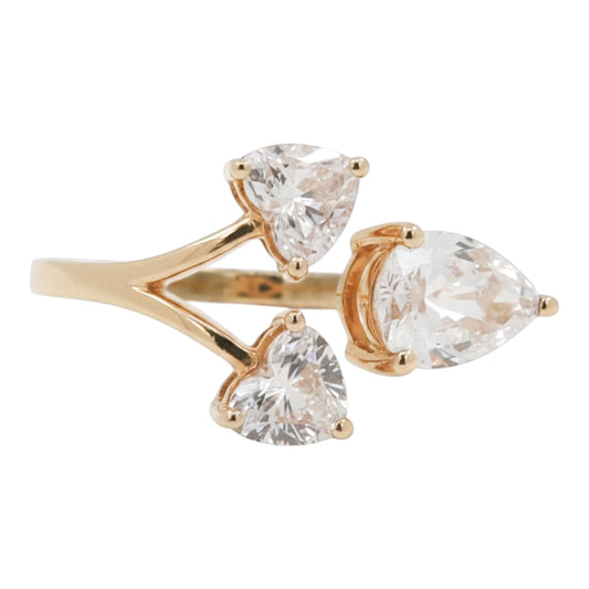 ANILLO TRES DIAMANTES LAB GROWN