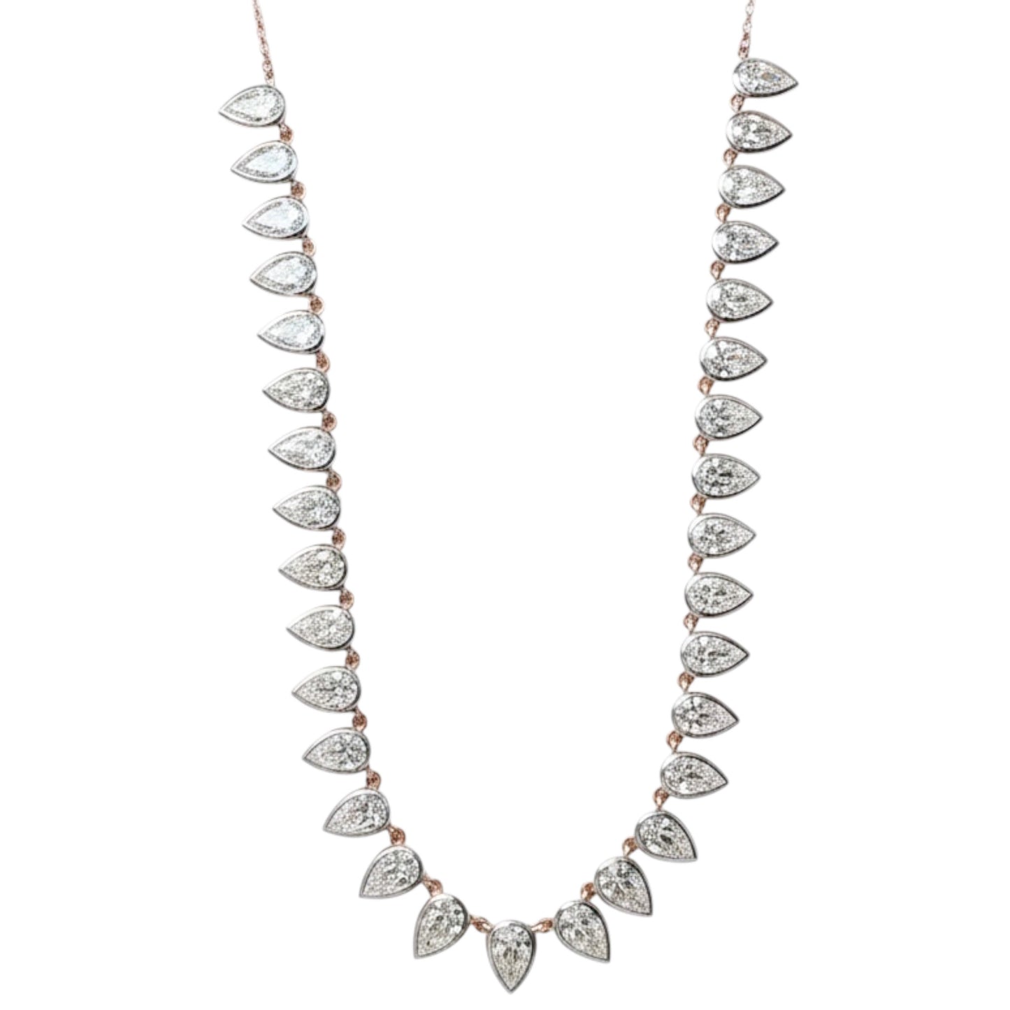 COLLAR COLGANTE PERA LAB GROWN