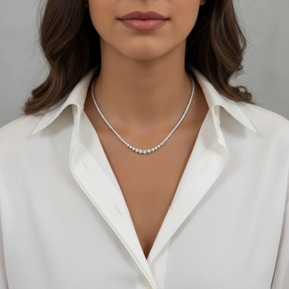 COLLAR RIVIERA 7.50 CT LAB GROWN
