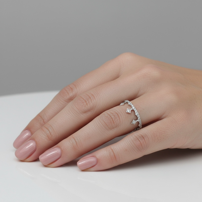 ANILLO COLGANTE DIAMANTES