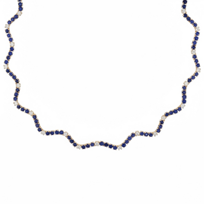 COLLAR WAVY ZAFIRO