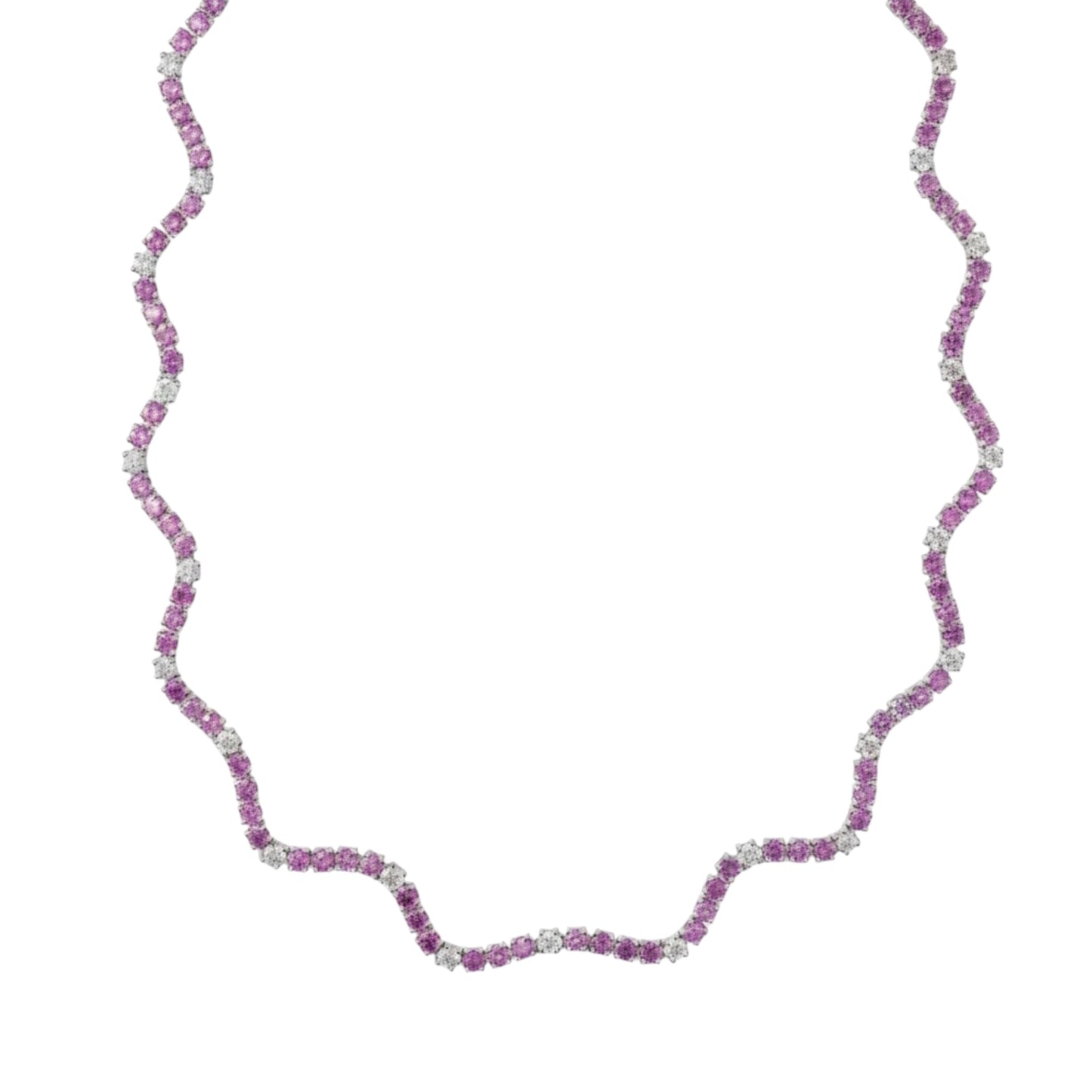 COLLAR WAVY ZAFIRO ROSA