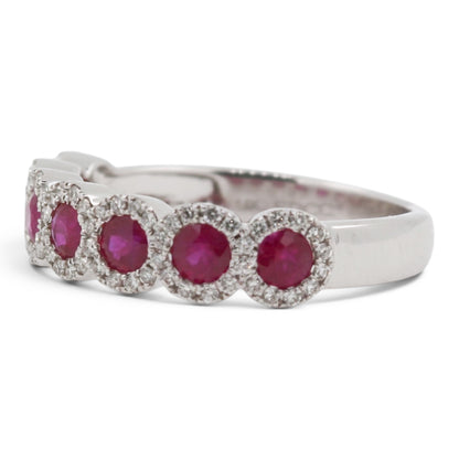 ANILLO RUBIES Y DIAMANTES