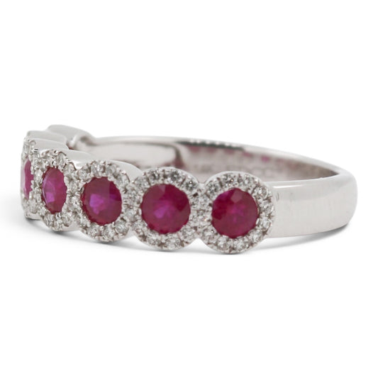 ANILLO RUBIES Y DIAMANTES