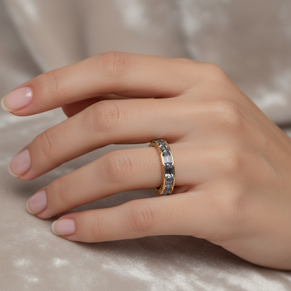 ANILLO ZAFIRO AZUL ETERNITY