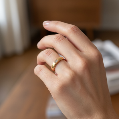 ANILLO DIAMANTE ORO AMARILLO