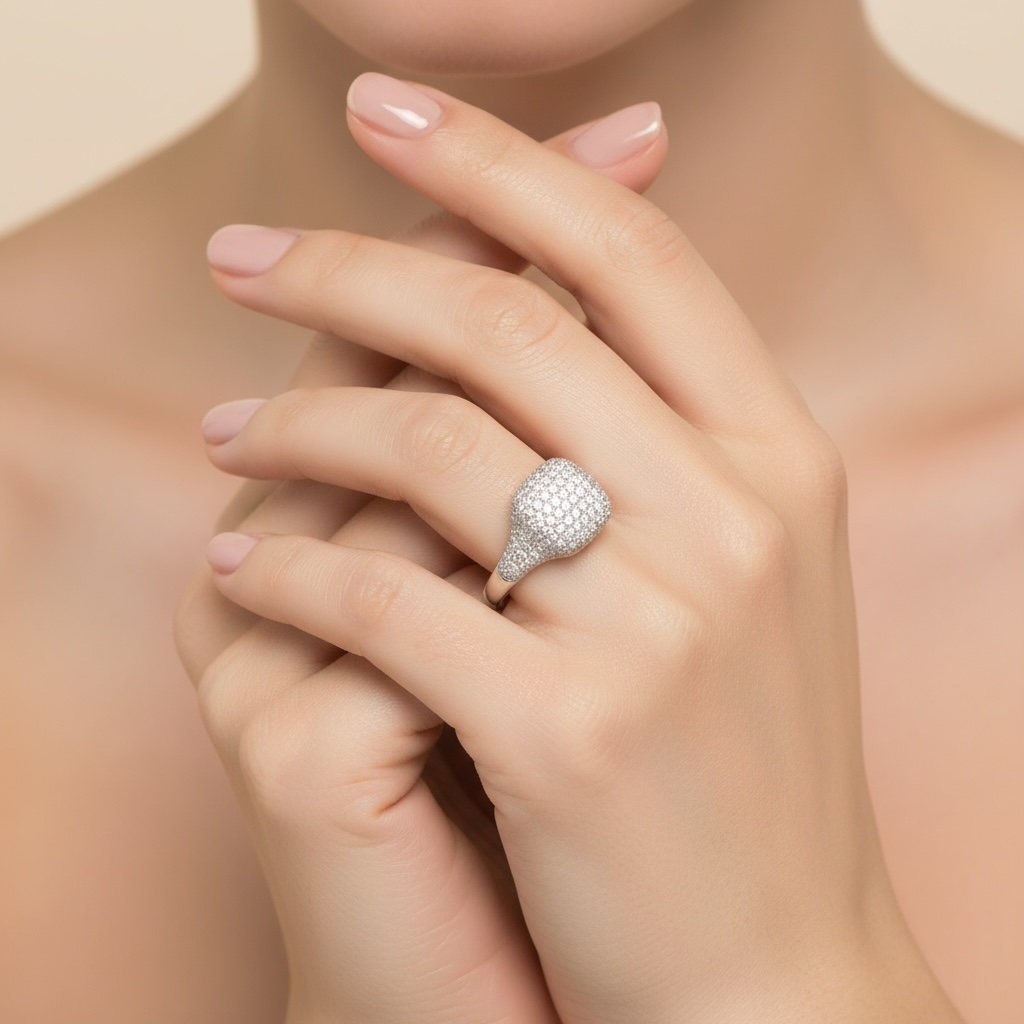 ANILLO PINKY DIAMANTES