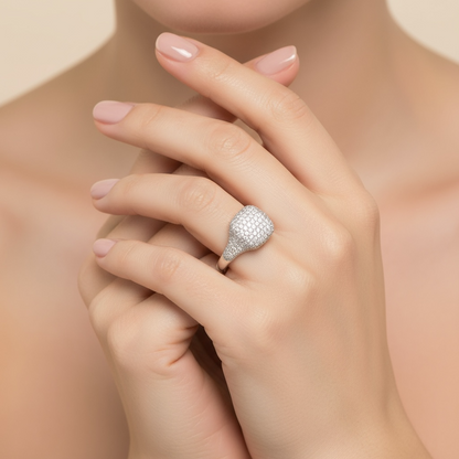 ANILLO PINKY DIAMANTES