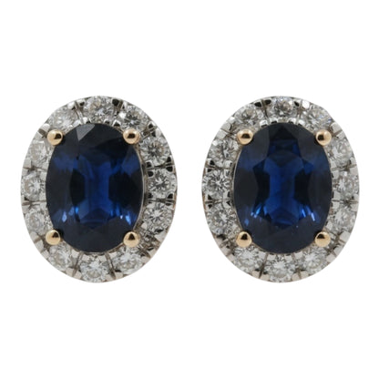 ARETES OVAL ZAFIRO