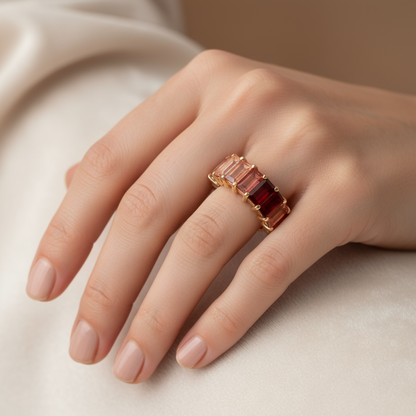 ANILLO TURMALINA ROSA