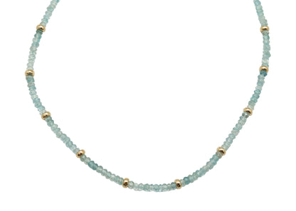 COLLAR BIRTHSTONE AGUAMARINA - MARZO