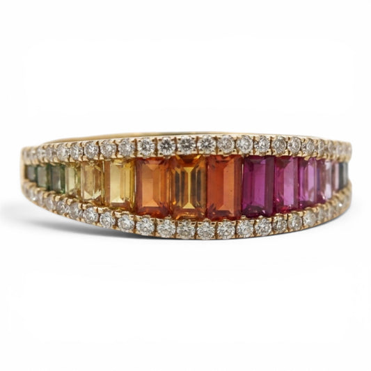 ANILLO RAINBOW ZAFIRO COLOR