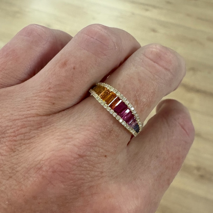 ANILLO RAINBOW ZAFIRO COLOR