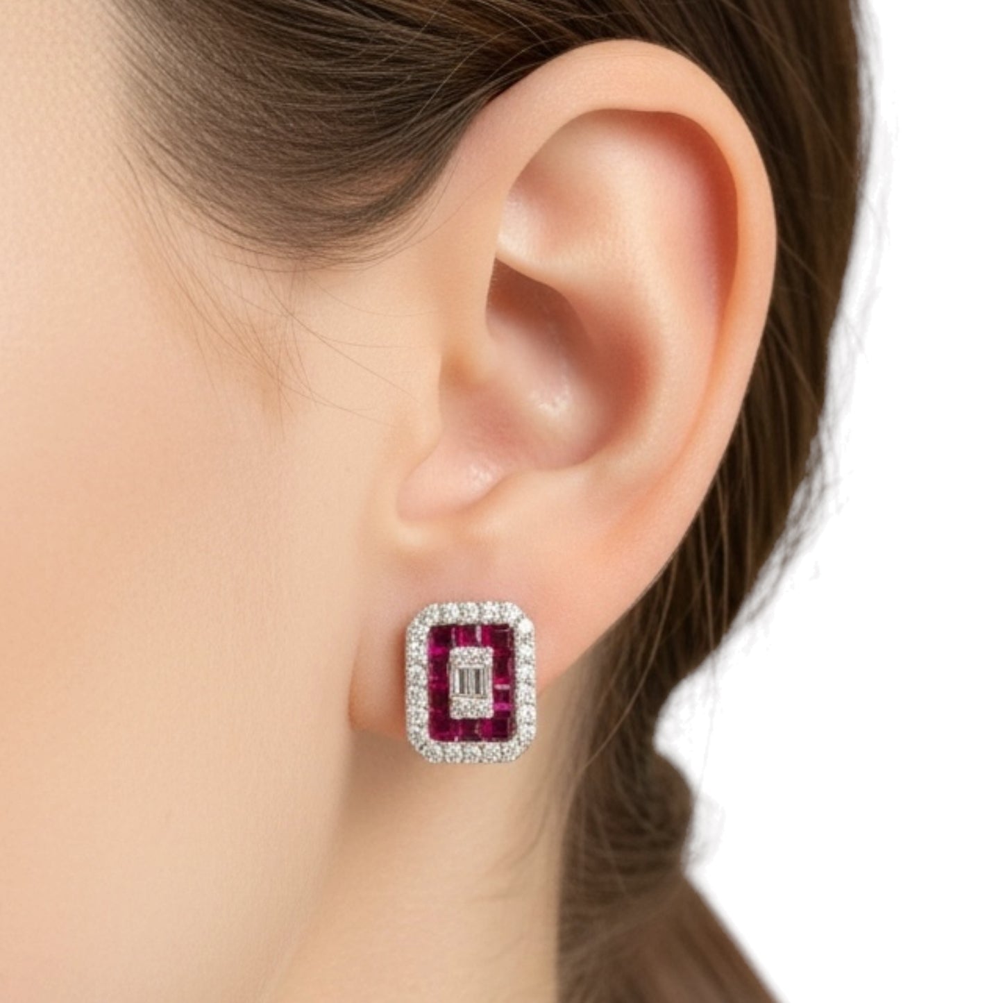 ARETES RECTANGULARES RUBI