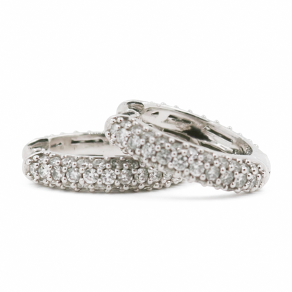 ARRACADAS PAVE DIAMANTES