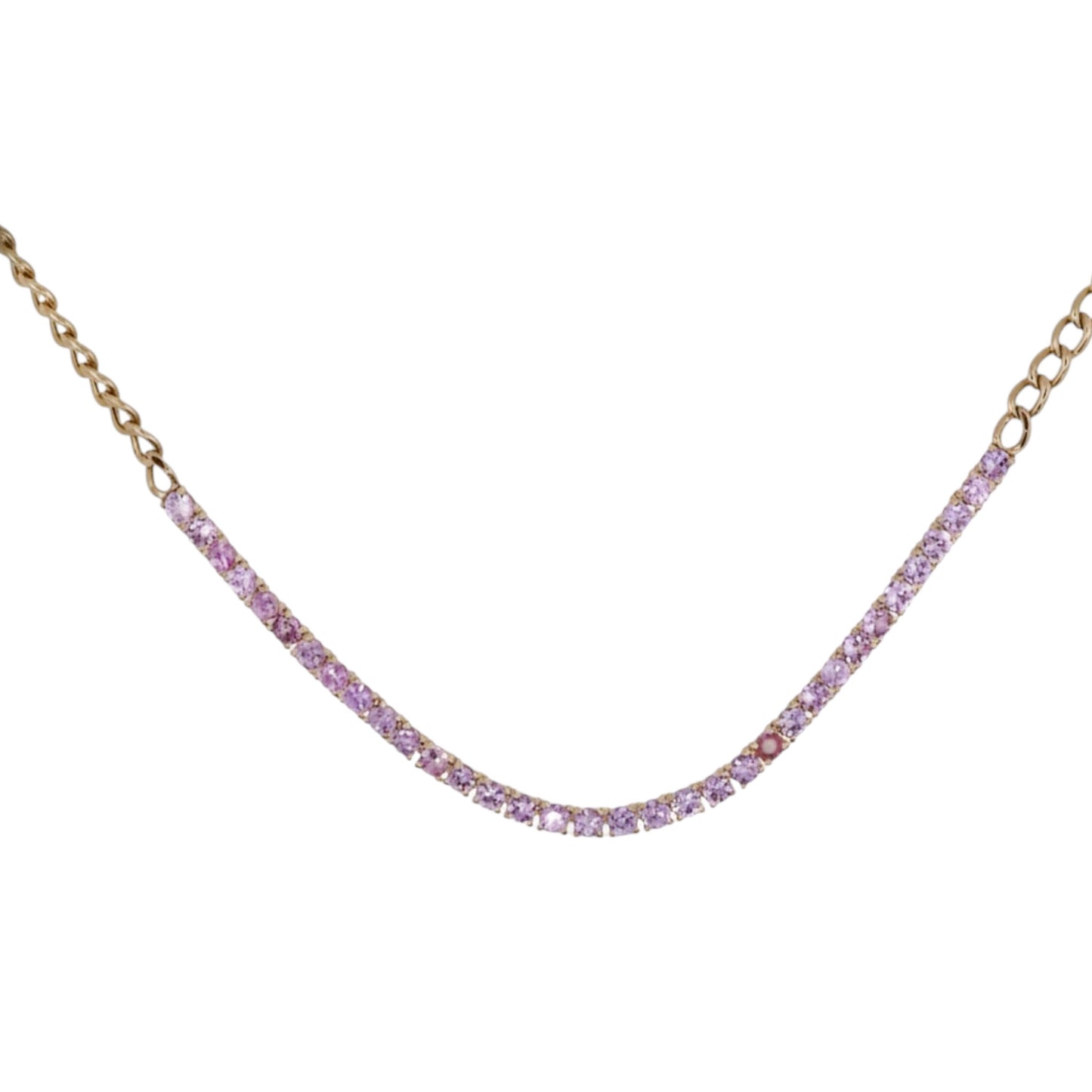 COLLAR TENNIS ZAFIRO ROSA
