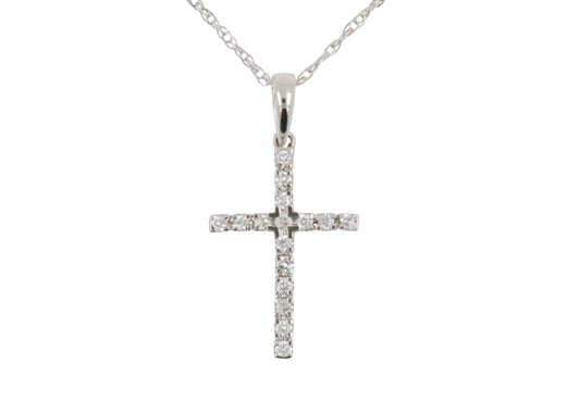 CRUZ ORO BLANCO DIAMANTES