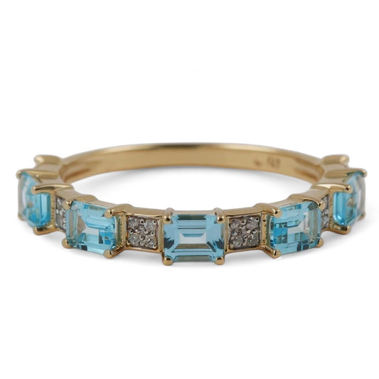 ANILLO TOPACIO DIAMANTES