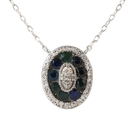 COLLAR OVAL ZAFIRO
