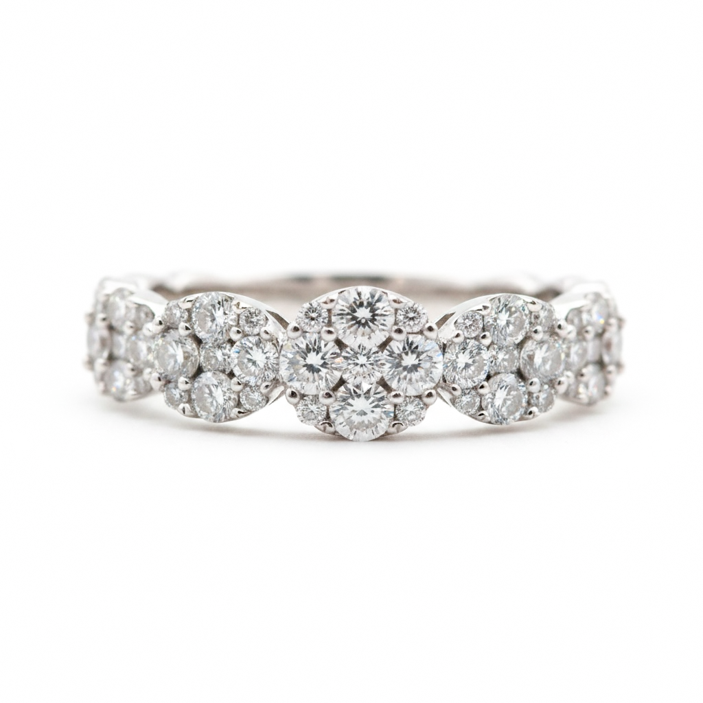 ANILLO CIRCULOS DIAMANTES