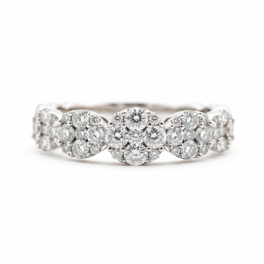 ANILLO CIRCULOS DIAMANTES