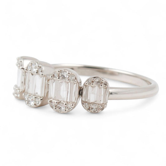 ANILLO OVALES BAGUETTES