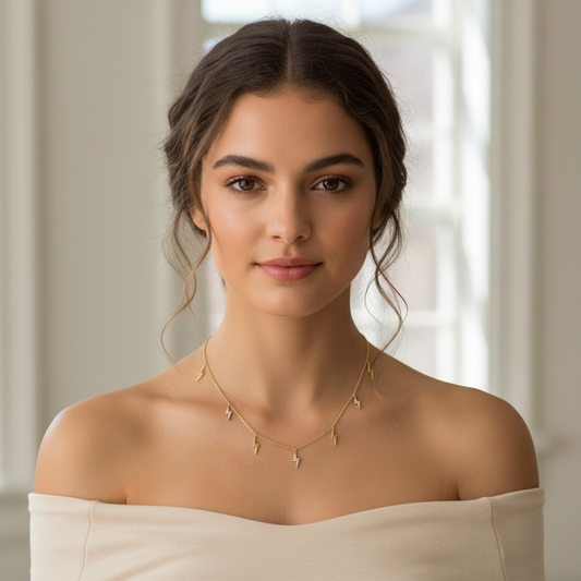 COLLAR RAYOS DIAMANTES