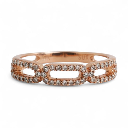 ANILLO LINKS ORO ROSA