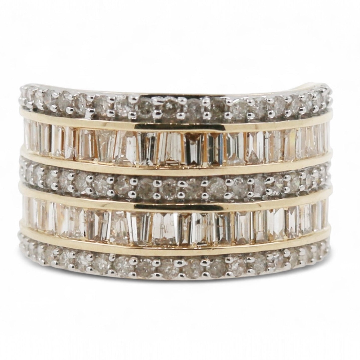 ANILLO TRIPLE FILA DIAMANTES