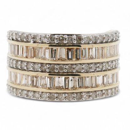 ANILLO TRIPLE FILA DIAMANTES