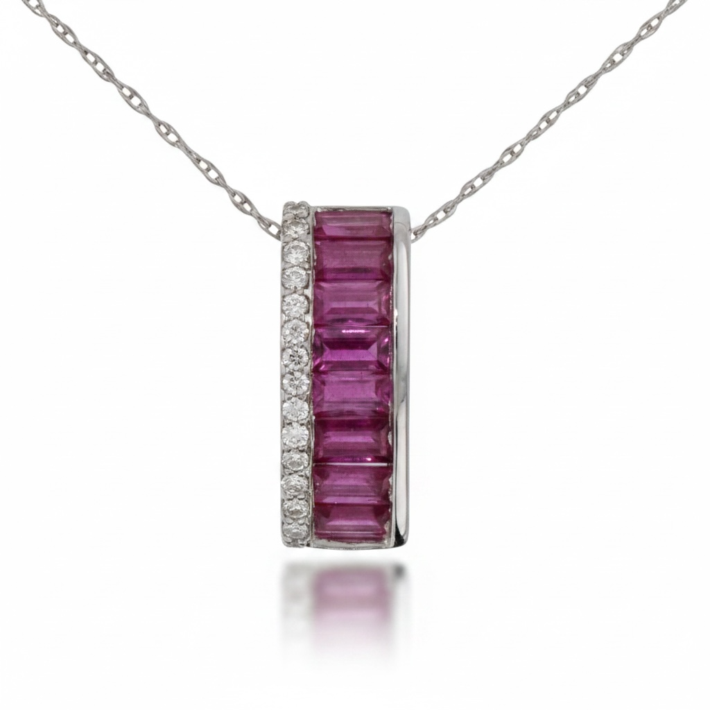 COLLAR BARRA RUBI