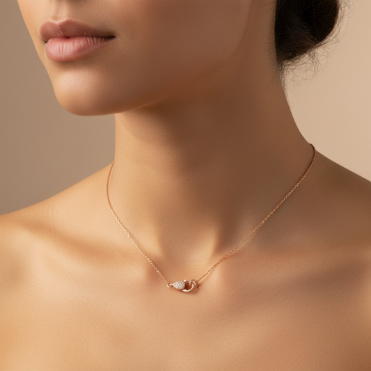 COLLAR BROCHE DIAMANTES