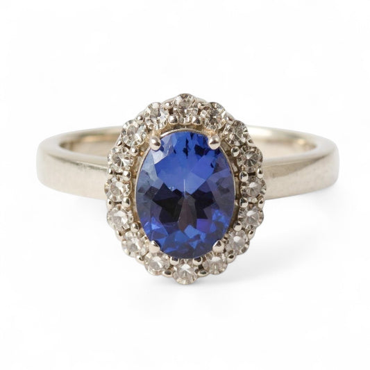 ANILLO TANZANITA OVAL