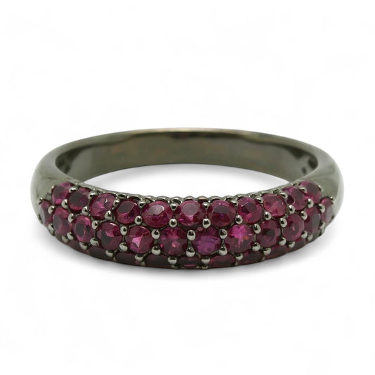 ANILLO ZAFIROS ROSAS