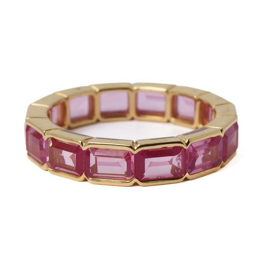 ANILLO ZAFIRO ROSA ETERNITY