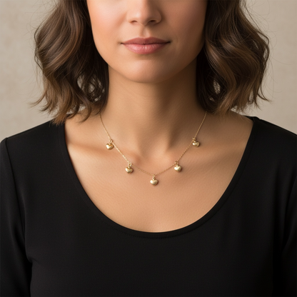 COLLAR CORAZONES COLGANTES