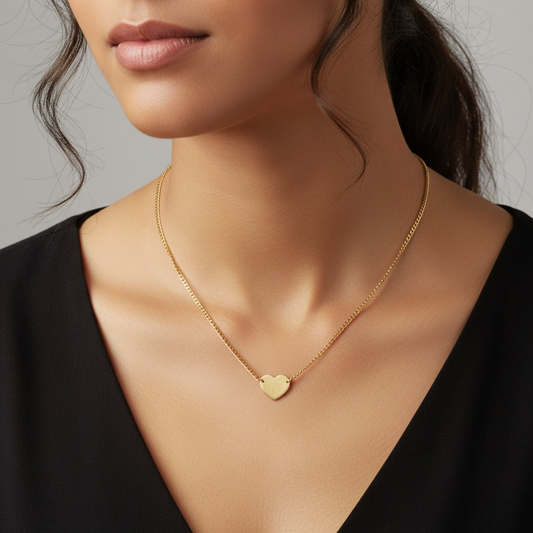COLLAR CORAZON ORO